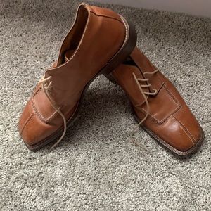 Pre-love Italian leather shoes size 43 Handcrafted product made in Italy
